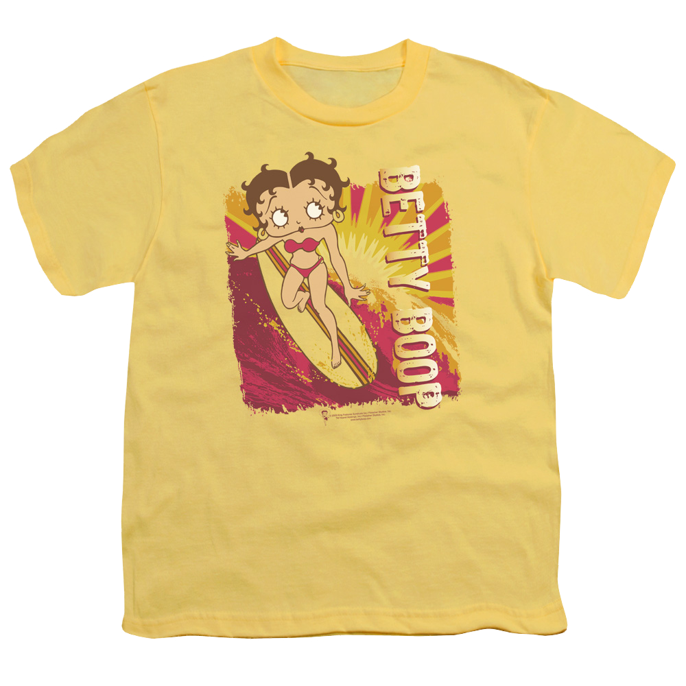 Betty Boop Sunset Surf - Youth T-Shirt Youth T-Shirt (Ages 8-12) Betty Boop   