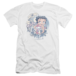 Betty Boop Aloha - Men's Premium Slim Fit T-Shirt Men's Premium Slim Fit T-Shirt Betty Boop   