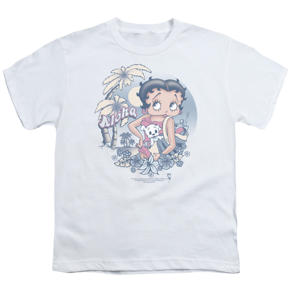 Betty Boop Aloha - Youth T-Shirt Youth T-Shirt (Ages 8-12) Betty Boop   