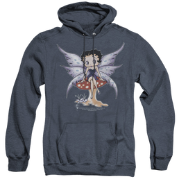 Betty Boop Mushroom Fairy - Heather Pullover Hoodie Heather Pullover Hoodie Betty Boop   