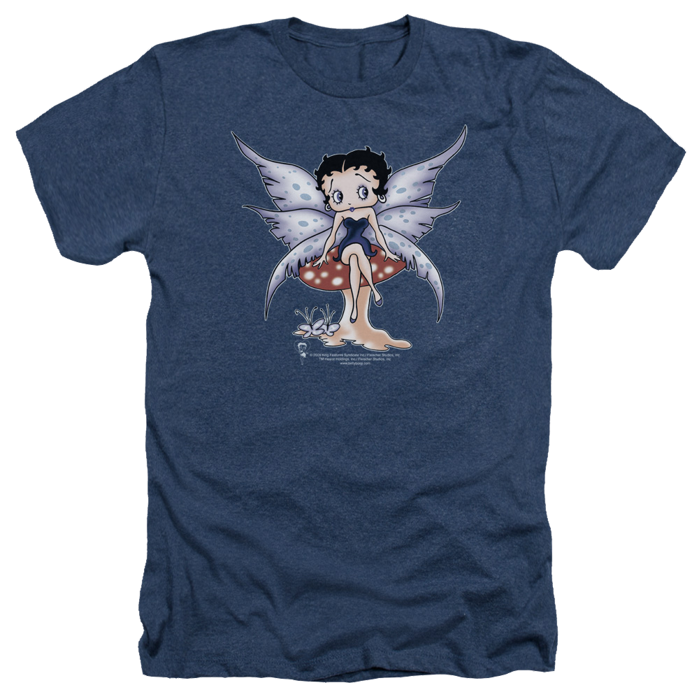 Betty Boop Mushroom Fairy - Men's Heather T-Shirt Men's Heather T-Shirt Betty Boop   