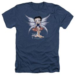 Betty Boop Mushroom Fairy - Men's Heather T-Shirt Men's Heather T-Shirt Betty Boop   