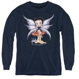 Betty Boop Mushroom Fairy - Youth Long Sleeve T-Shirt Youth Long Sleeve T-Shirt Betty Boop   