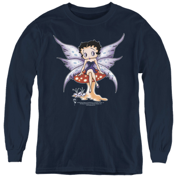 Betty Boop Mushroom Fairy - Youth Long Sleeve T-Shirt Youth Long Sleeve T-Shirt Betty Boop   