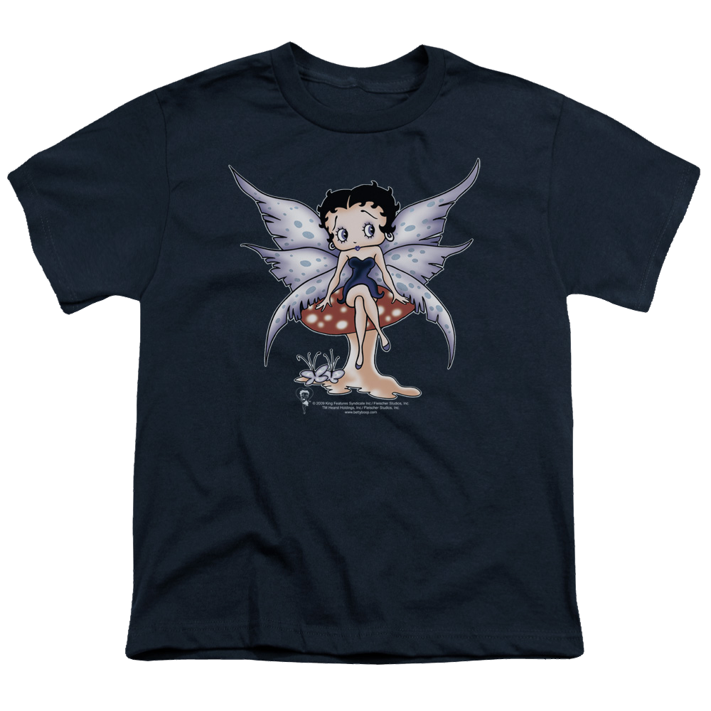 Betty Boop Mushroom Fairy - Youth T-Shirt Youth T-Shirt (Ages 8-12) Betty Boop   
