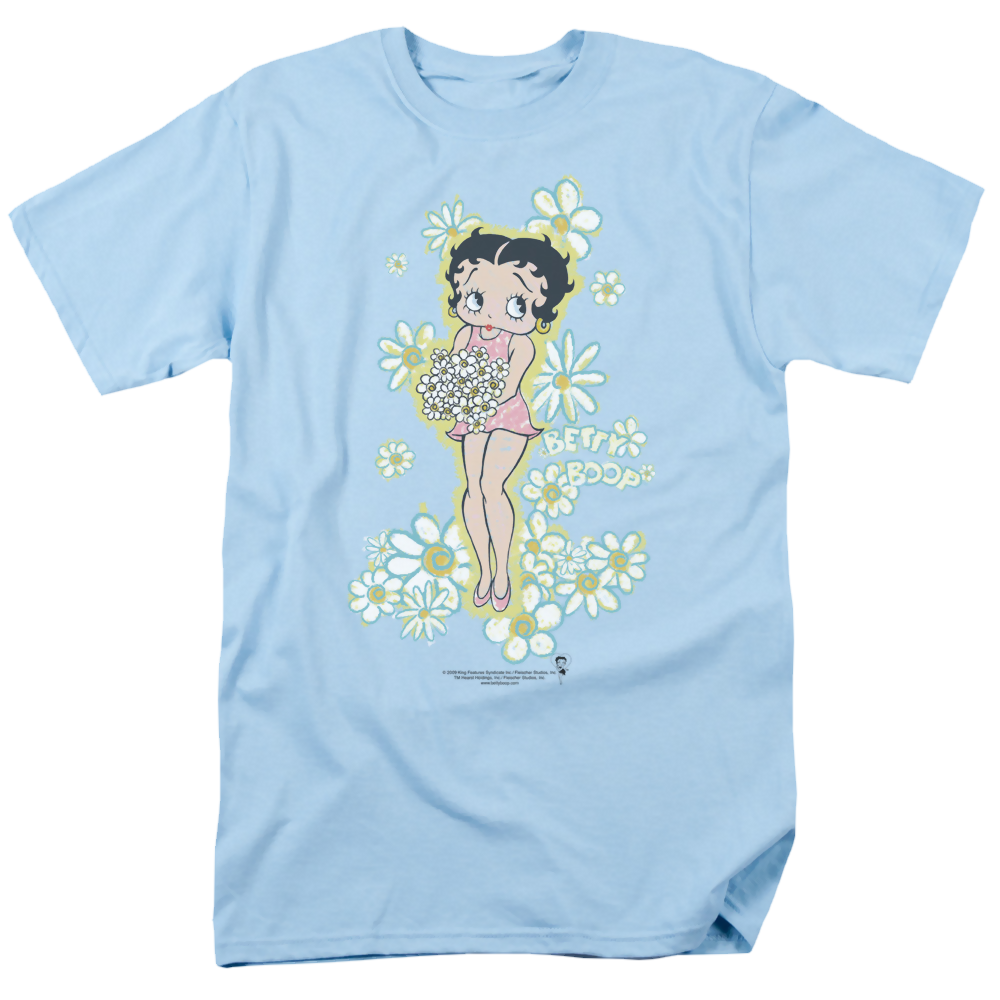 Betty Boop Flowers - Men's Regular Fit T-Shirt Men's Regular Fit T-Shirt Betty Boop   