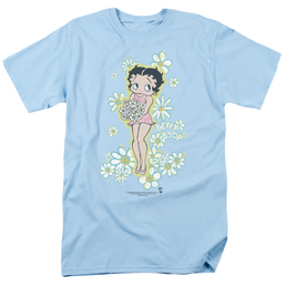 Betty Boop Flowers - Men's Regular Fit T-Shirt Men's Regular Fit T-Shirt Betty Boop   