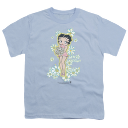 Betty Boop Flowers - Youth T-Shirt Youth T-Shirt (Ages 8-12) Betty Boop   