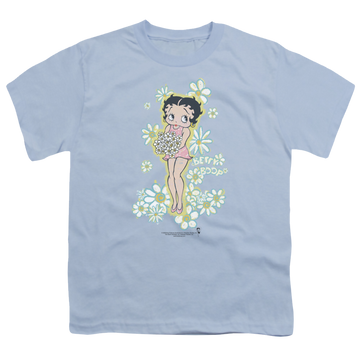 Betty Boop Flowers - Youth T-Shirt Youth T-Shirt (Ages 8-12) Betty Boop   