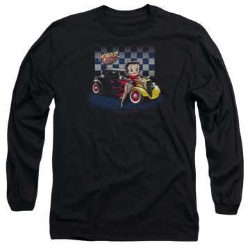 Betty Boop Hot Rod Boop - Men's Long Sleeve T-Shirt Men's Long Sleeve T-Shirt Betty Boop   