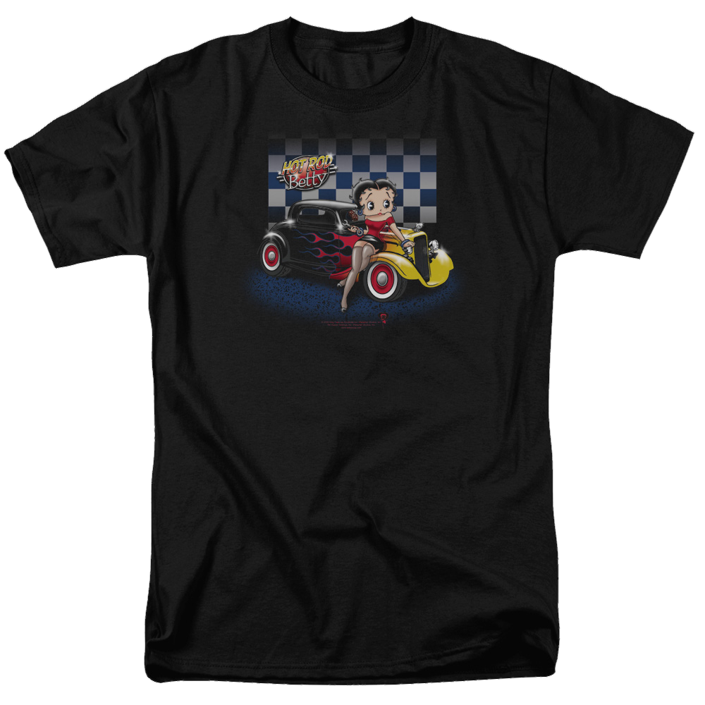Betty Boop Hot Rod Boop - Men's Regular Fit T-Shirt Men's Regular Fit T-Shirt Betty Boop   