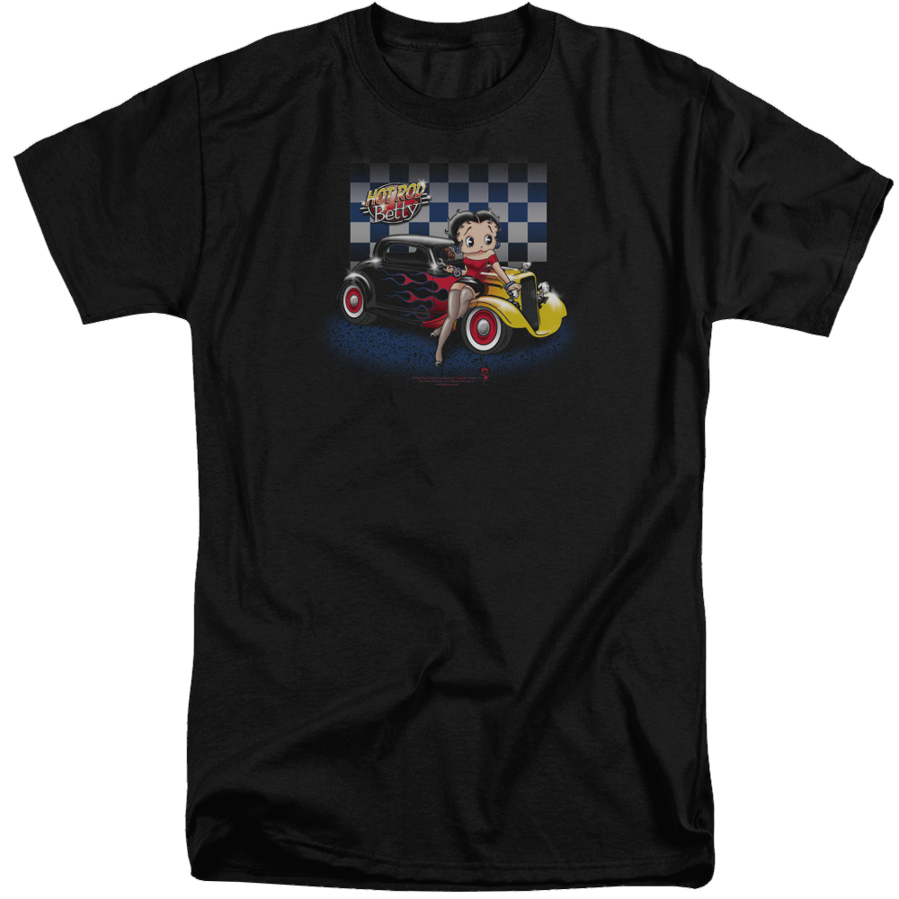 Betty Boop Hot Rod Boop - Men's Tall Fit T-Shirt Men's Tall Fit T-Shirt Betty Boop   