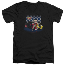 Betty Boop Hot Rod Boop - Men's V-Neck T-Shirt Men's V-Neck T-Shirt Betty Boop   