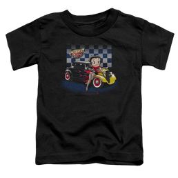 Betty Boop Hot Rod Boop - Toddler T-Shirt Toddler T-Shirt Betty Boop   
