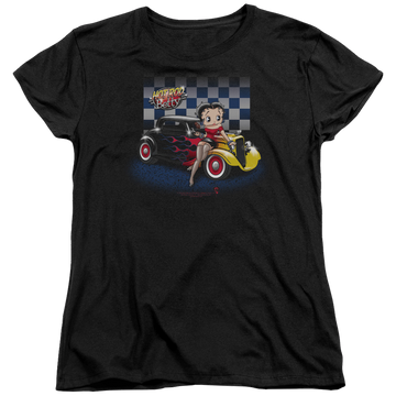 Betty Boop Hot Rod Boop - Women's T-Shirt Women's T-Shirt Betty Boop   
