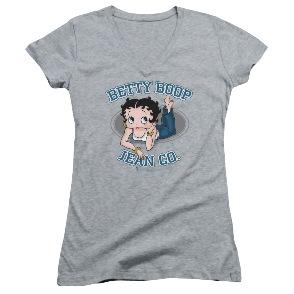 Betty Boop Jean Co - Juniors V-Neck T-Shirt Juniors V-Neck T-Shirt Betty Boop   