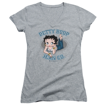 Betty Boop Jean Co - Juniors V-Neck T-Shirt Juniors V-Neck T-Shirt Betty Boop   