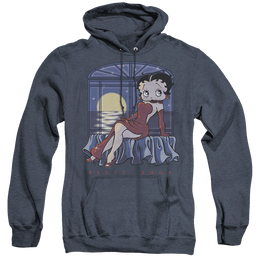 Betty Boop Moonlight - Heather Pullover Hoodie Heather Pullover Hoodie Betty Boop   