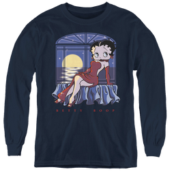 Betty Boop Moonlight - Youth Long Sleeve T-Shirt Youth Long Sleeve T-Shirt Betty Boop   