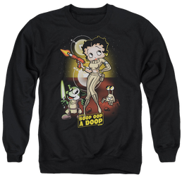 Betty Boop Star Princess - Men's Crewneck Sweatshirt Men's Crewneck Sweatshirt Betty Boop   