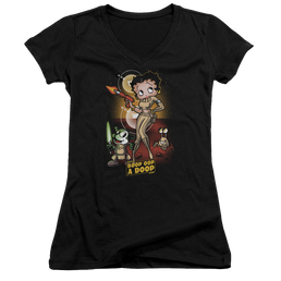 Betty Boop Star Princess - Juniors V-Neck T-Shirt Juniors V-Neck T-Shirt Betty Boop   