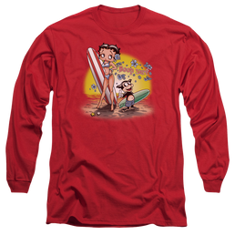 Betty Boop Surf - Men's Long Sleeve T-Shirt Men's Long Sleeve T-Shirt Betty Boop   