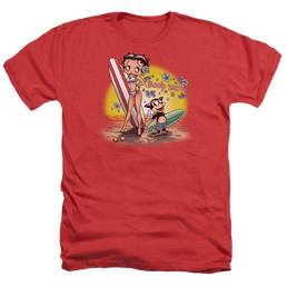 Betty Boop Surf - Men's Heather T-Shirt Men's Heather T-Shirt Betty Boop   