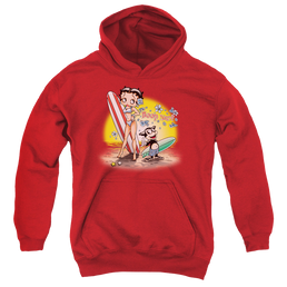 Betty Boop Surf - Youth Hoodie Youth Hoodie (Ages 8-12) Betty Boop   