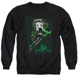 Betty Boop Virtual Boop - Men's Crewneck Sweatshirt Men's Crewneck Sweatshirt Betty Boop   