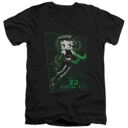 Betty Boop Virtual Boop - Men's V-Neck T-Shirt Men's V-Neck T-Shirt Betty Boop   