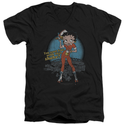 Betty Boop Fries With That - Men's V-Neck T-Shirt Men's V-Neck T-Shirt Betty Boop   