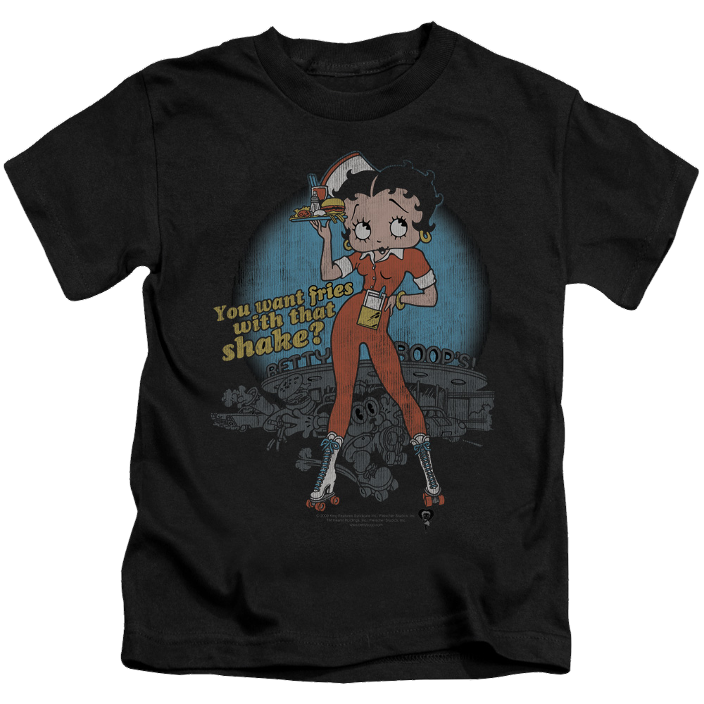 Betty Boop Fries With That - Kid's T-Shirt Kid's T-Shirt (Ages 4-7) Betty Boop   