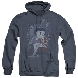 Betty Boop Proud Betty - Heather Pullover Hoodie Heather Pullover Hoodie Betty Boop   
