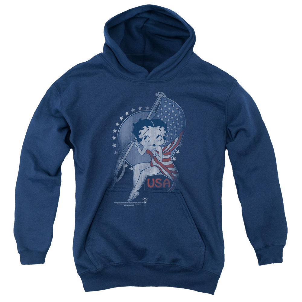 Betty Boop Proud Betty - Youth Hoodie Youth Hoodie (Ages 8-12) Betty Boop   