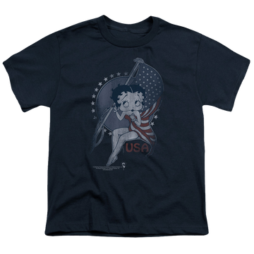 Betty Boop Proud Betty - Youth T-Shirt Youth T-Shirt (Ages 8-12) Betty Boop   