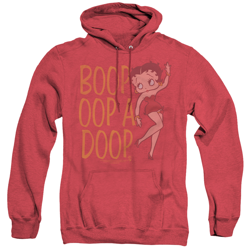 Betty Boop Classic Oop - Heather Pullover Hoodie Heather Pullover Hoodie Betty Boop   