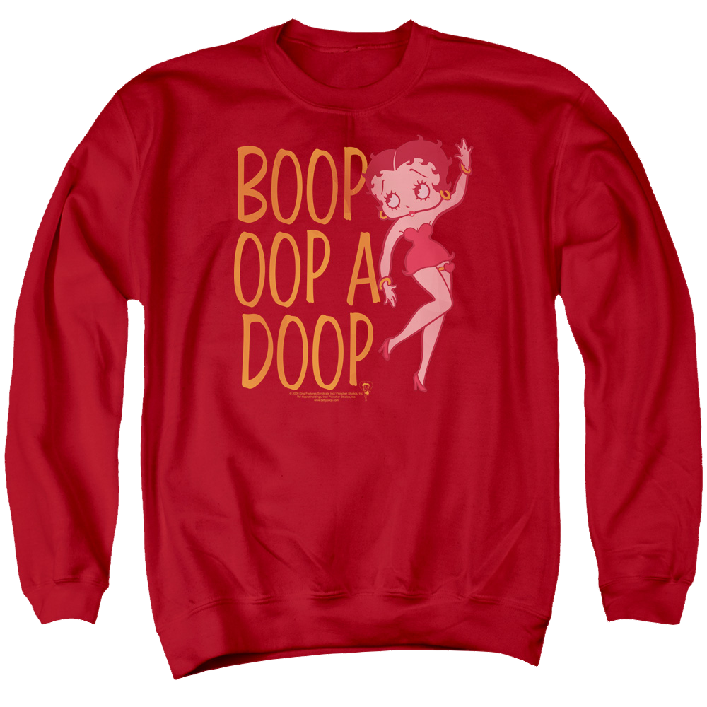 Betty Boop Classic Oop - Men's Crewneck Sweatshirt Men's Crewneck Sweatshirt Betty Boop   