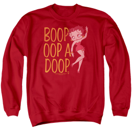 Betty Boop Classic Oop - Men's Crewneck Sweatshirt Men's Crewneck Sweatshirt Betty Boop   