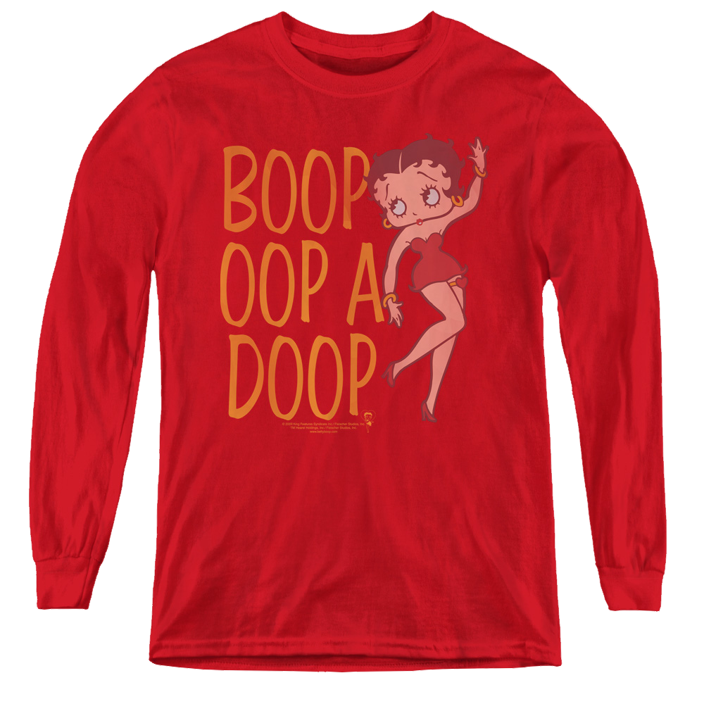 Betty Boop Classic Oop - Youth Long Sleeve T-Shirt Youth Long Sleeve T-Shirt Betty Boop   