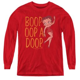 Betty Boop Classic Oop - Youth Long Sleeve T-Shirt Youth Long Sleeve T-Shirt Betty Boop   