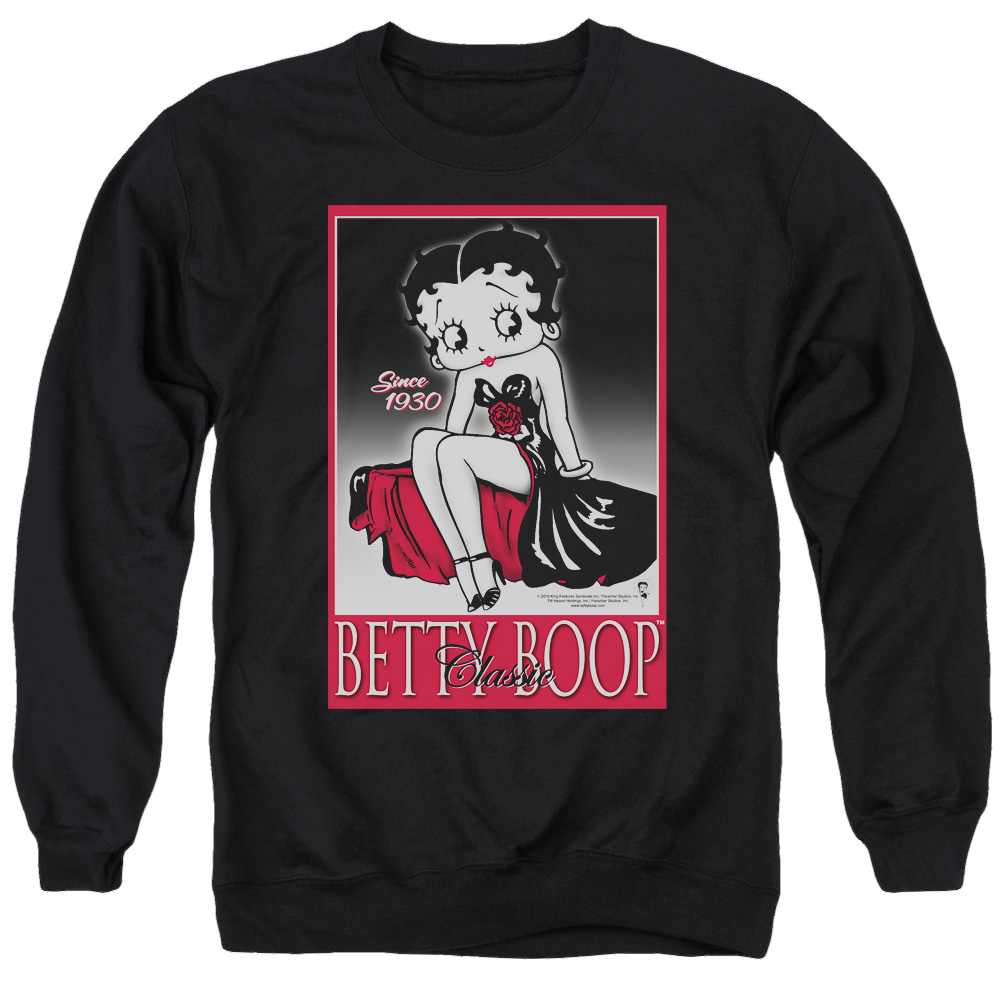 Betty Boop Classic - Men's Crewneck Sweatshirt Men's Crewneck Sweatshirt Betty Boop   