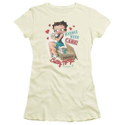 Betty Boop Handle With Care - Juniors T-Shirt Juniors T-Shirt Betty Boop   