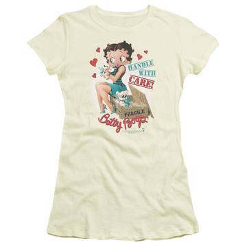 Betty Boop Handle With Care - Juniors T-Shirt Juniors T-Shirt Betty Boop   