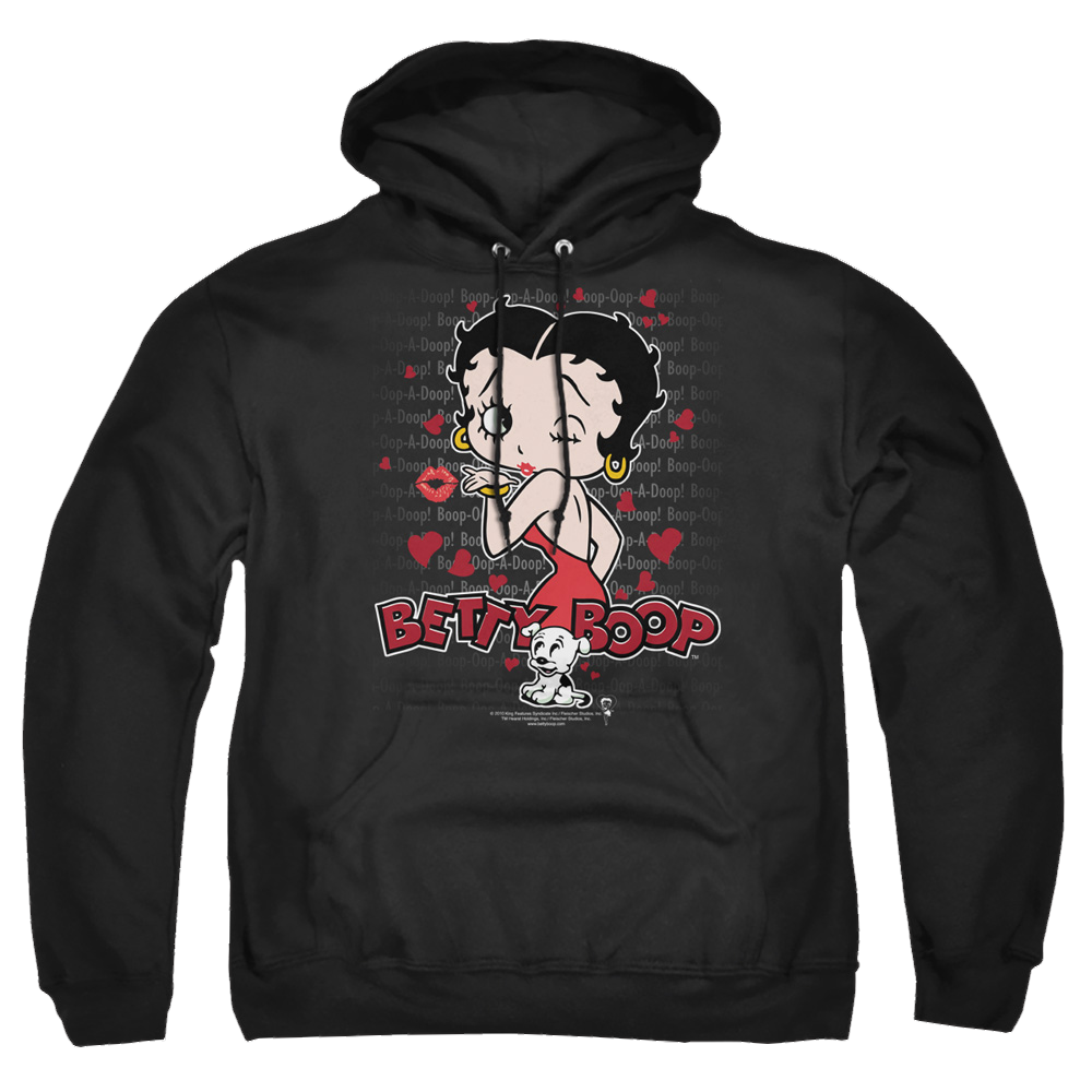 Betty Boop Classic Kiss - Pullover Hoodie Pullover Hoodie Betty Boop   