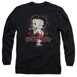 Betty Boop Classic Kiss - Men's Long Sleeve T-Shirt Men's Long Sleeve T-Shirt Betty Boop   