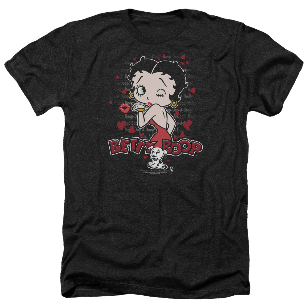 Betty Boop Classic Kiss - Men's Heather T-Shirt Men's Heather T-Shirt Betty Boop   