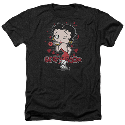 Betty Boop Classic Kiss - Men's Heather T-Shirt Men's Heather T-Shirt Betty Boop   
