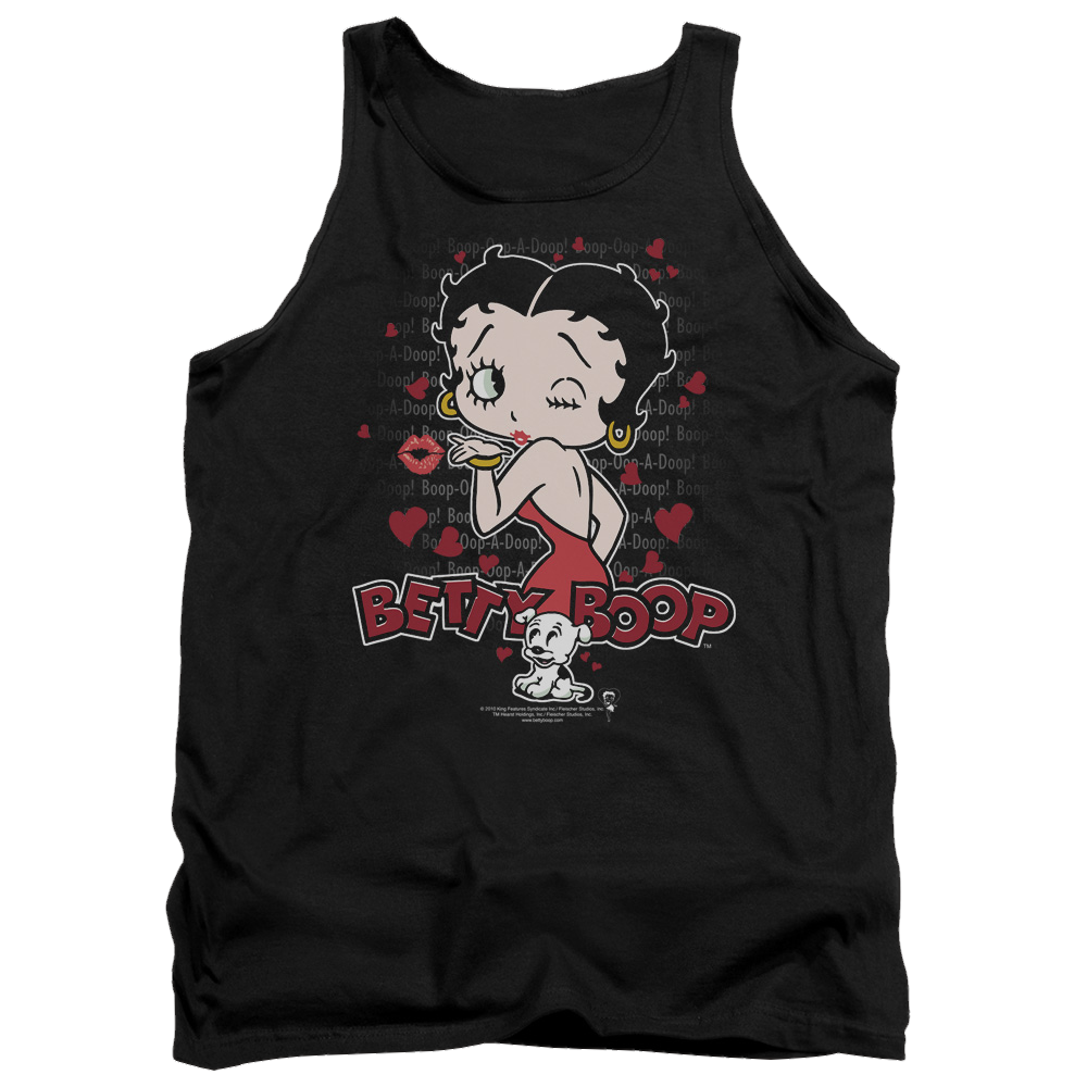 Betty Boop Classic Kiss - Men's Tank Top Men's Tank Betty Boop   