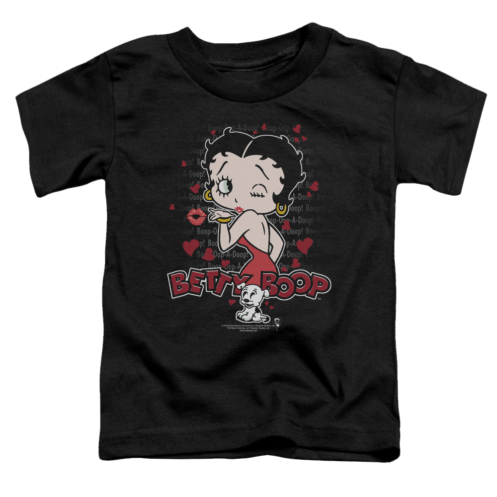 Betty Boop Classic Kiss - Toddler T-Shirt Toddler T-Shirt Betty Boop   