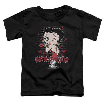 Betty Boop Classic Kiss - Toddler T-Shirt Toddler T-Shirt Betty Boop   